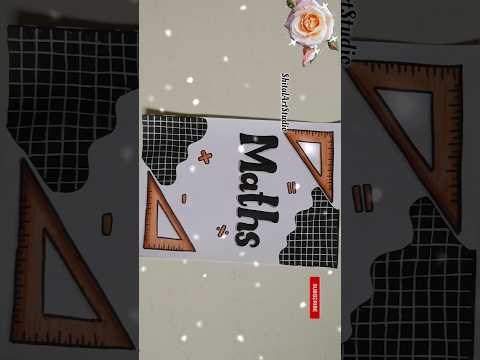 Maths Project Front Page Design📝 Project Work Designs #viral #shorts