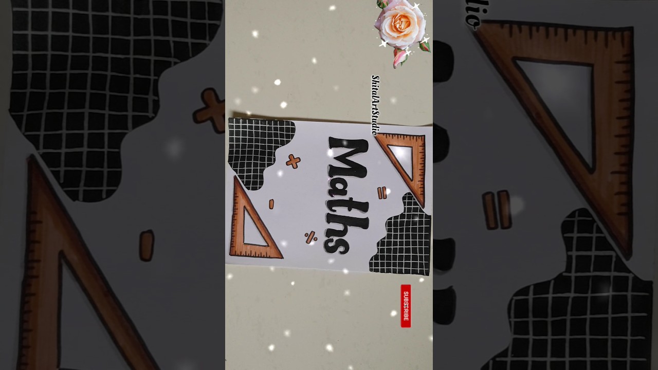 Creative Front Page Design Ideas for Your Math Project 📝