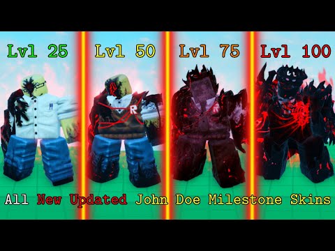 All New Updated John Doe Milestone Skins | Forsaken