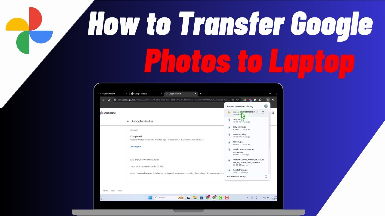 Transfer Google Photos to Laptop Easily 📱💻