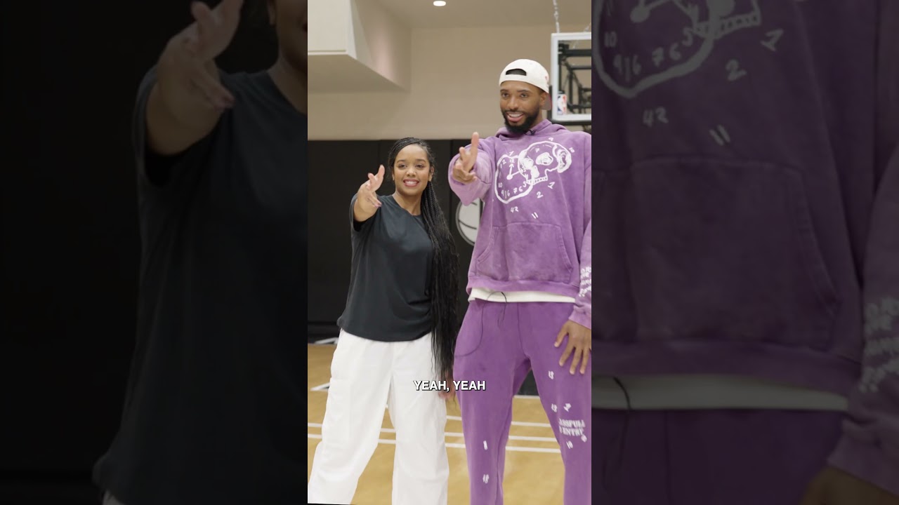 Mikal Bridges Shows H.E.R. How to Celebrate with a 3-Point Shot 🎉