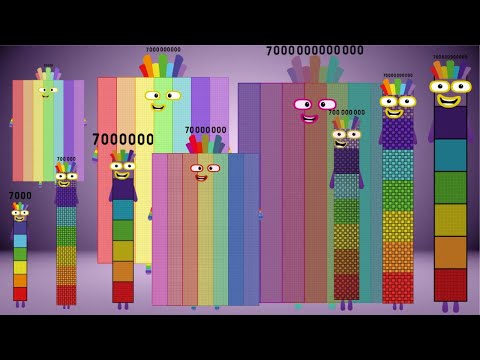 TeamBlocks Band But Normal (7000 to 7000000000000) Numberblocks Band Music Video 2024