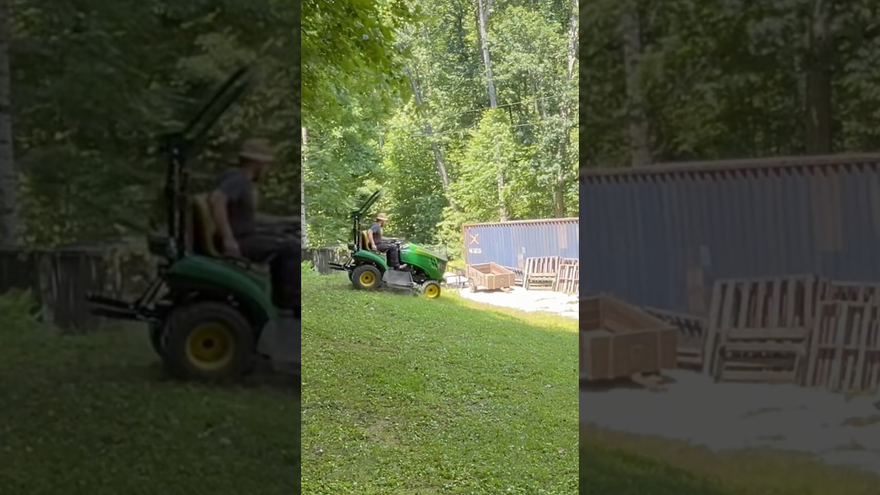 Steeper than it looks! - John Deere 1023E