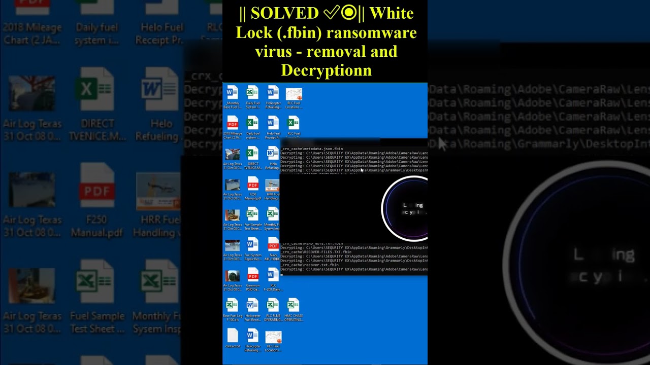 Remove and Decrypt White Lock (.fbin) Ransomware 🔒