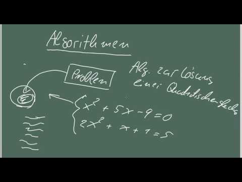 Algorithmen -- Grundlagen der Programmierung