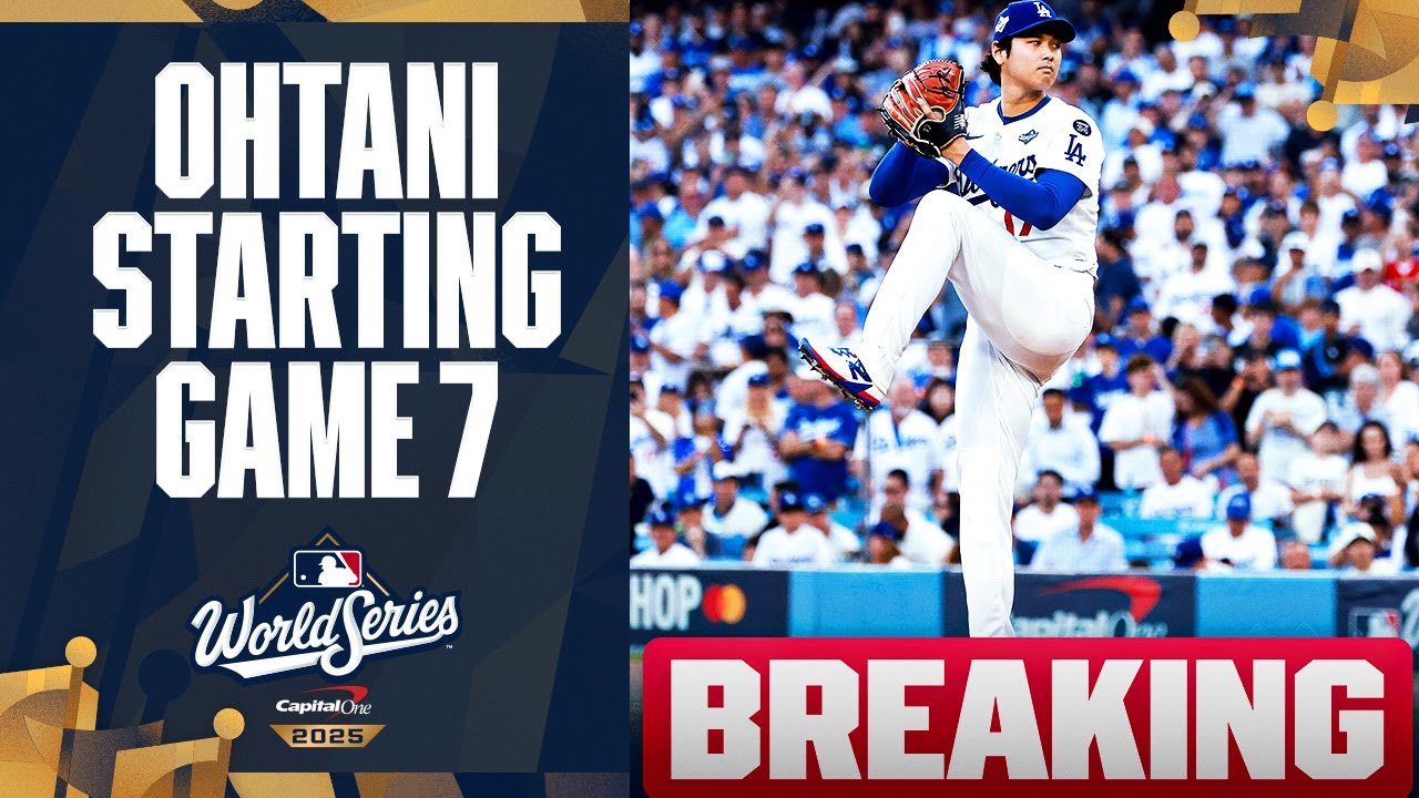 Shohei Ohtani to Start Game 7 of the World Series for the Dodgers! ⚾️