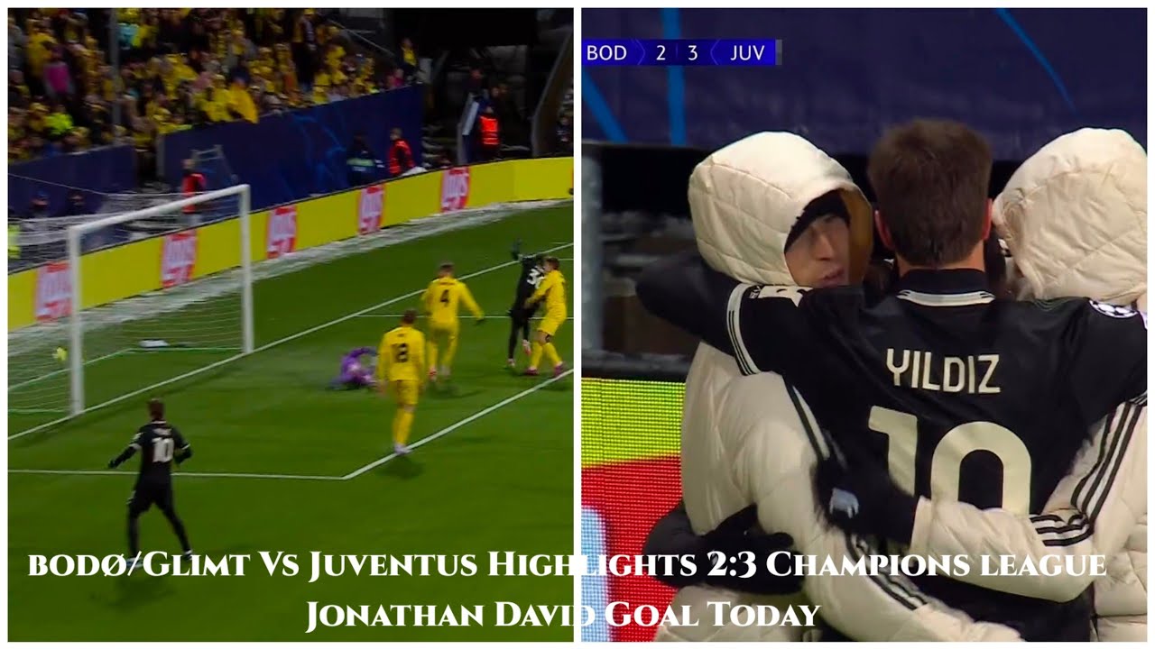 Bodø/Glimt vs Juventus 2:3 | Jonathan David Scores ⚽