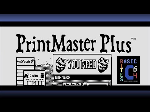 Designing with PrintMaster Plus on a Commodore 64