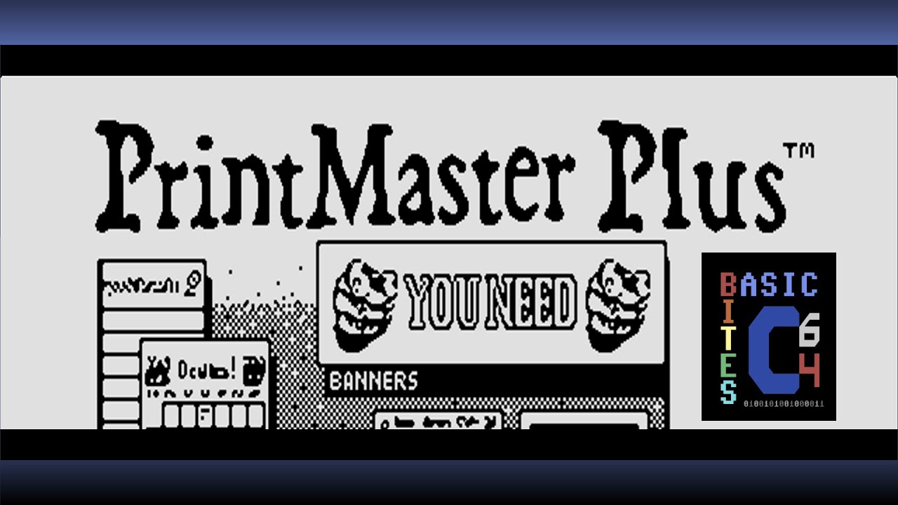 Retro Desktop Publishing: Designing with PrintMaster Plus on a Commodore 64 🖨️