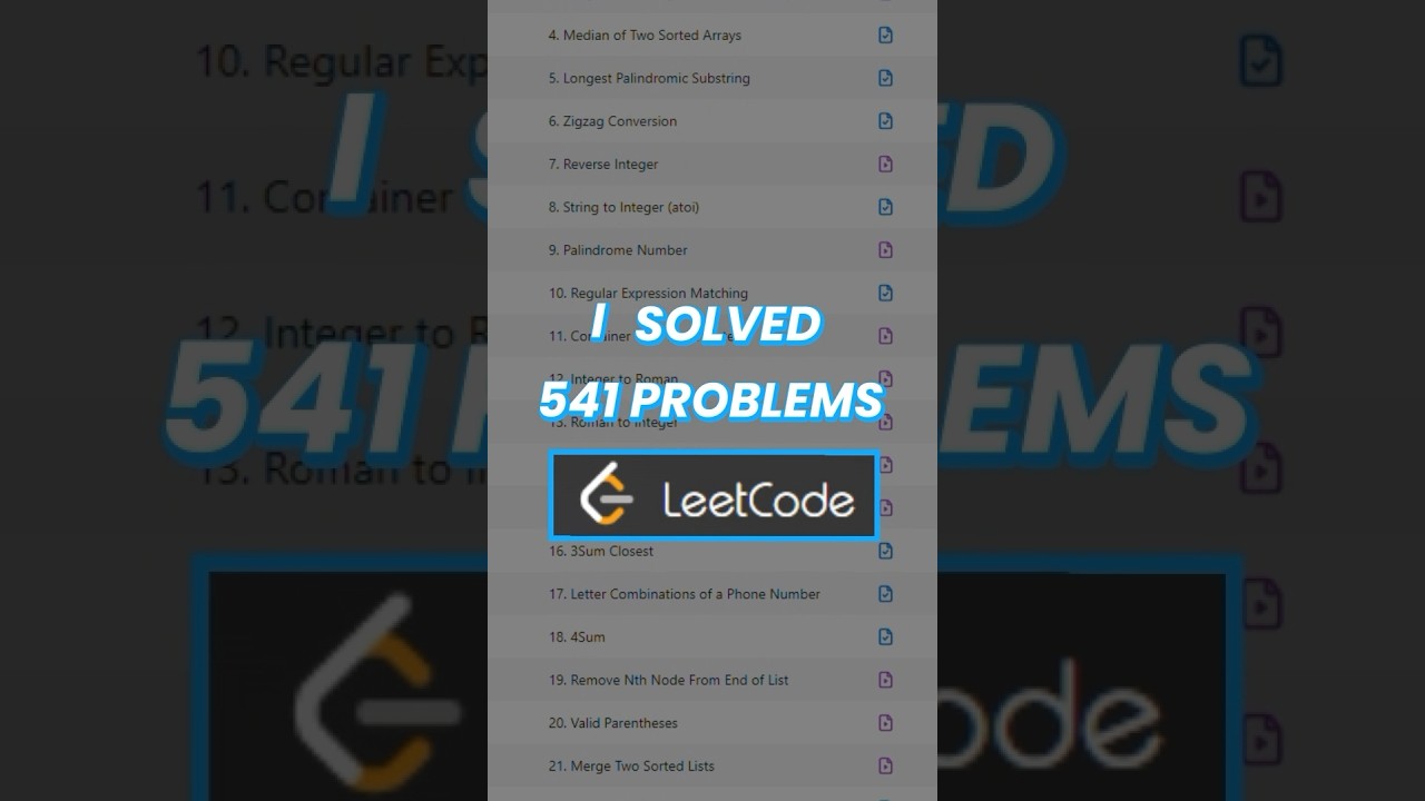 Completed 541 LeetCode Problems! 💻 Boost Your Coding Skills Today