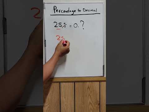 How To Convert Percentage To Decimal #math #mathematics #percentage #decimals