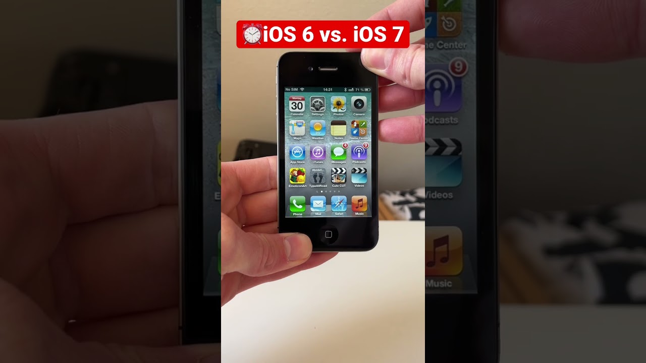 iOS 6 vs. iOS 7 on iPhone 4S & 5C 📱