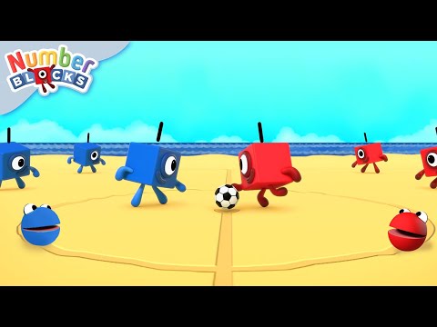 Melhores momentos do futebol ⚽| 30 minutos de matemática para crianças | Numberblocks em português