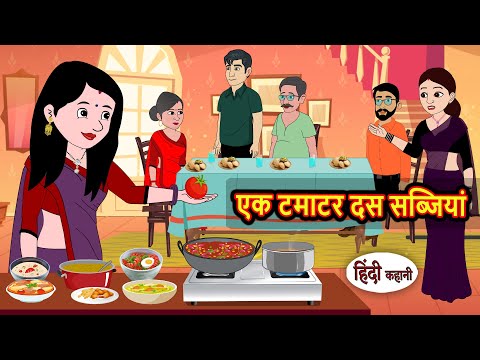 рдПрдХ рдЯрдорд╛рдЯрд░ рджрд╕ рд╕рдмреНрдЬрд┐рдпрд╛рдВ | Stories in Hindi | Kahani | Bedtime Stories | Fairy Tales | Kidlogics