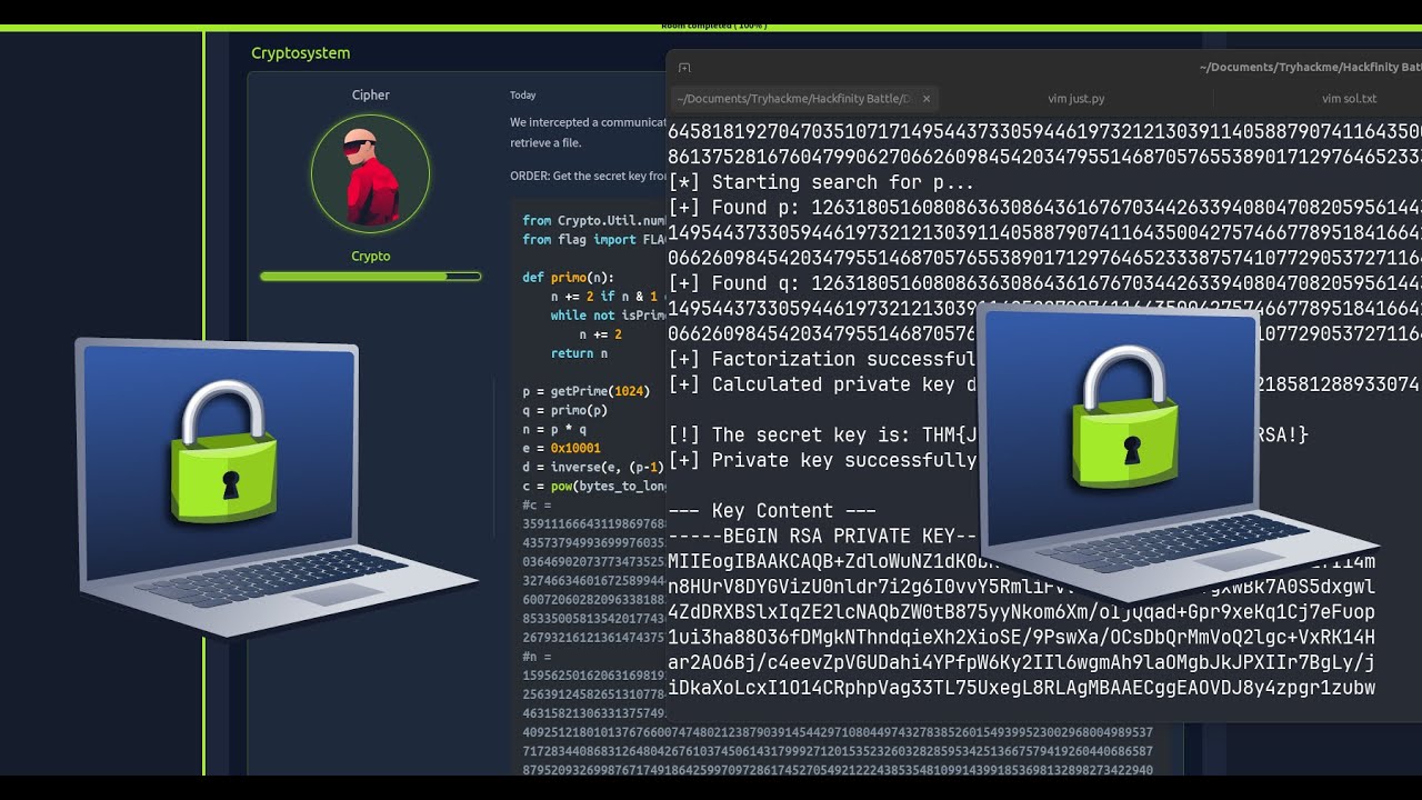 Cryptosystem Full Walkthrough 2025: Cracking Flawed RSA Step-by-Step 🔓