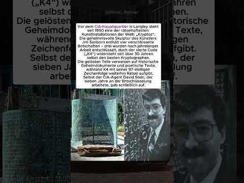 🔐 Kryptos – das letzte große Geheimnis 🕵️