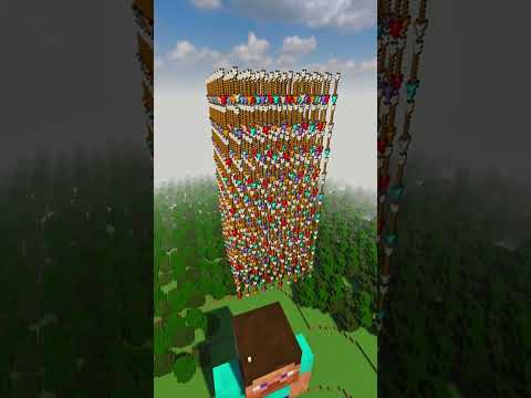 Can 5000 minecraft arrows destroy Steve ?! #minecraft #teardown