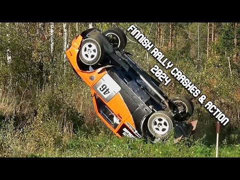 Finnish Rally Crashes & Action 2024
