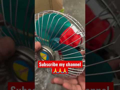 12V dc fan l Battery se chalne wala fan l car fan l #electricalsaman #gadgets #shots #unboxing