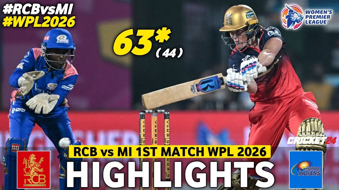 RCB vs MI WPL 2026 Match Highlights 🏏