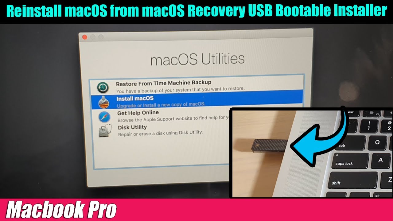 Reinstall macOS on MacBook Pro 2015 via USB Bootable Installer