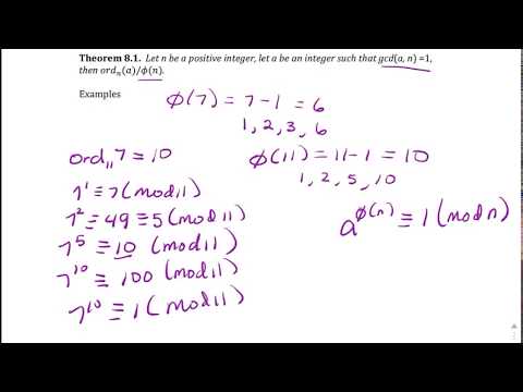 Order of Integers and Primitive Roots