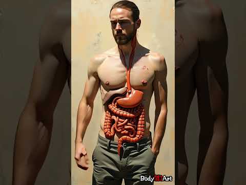 Threads of Thought: The Surreal Dance of Digestion #digestiveprocess