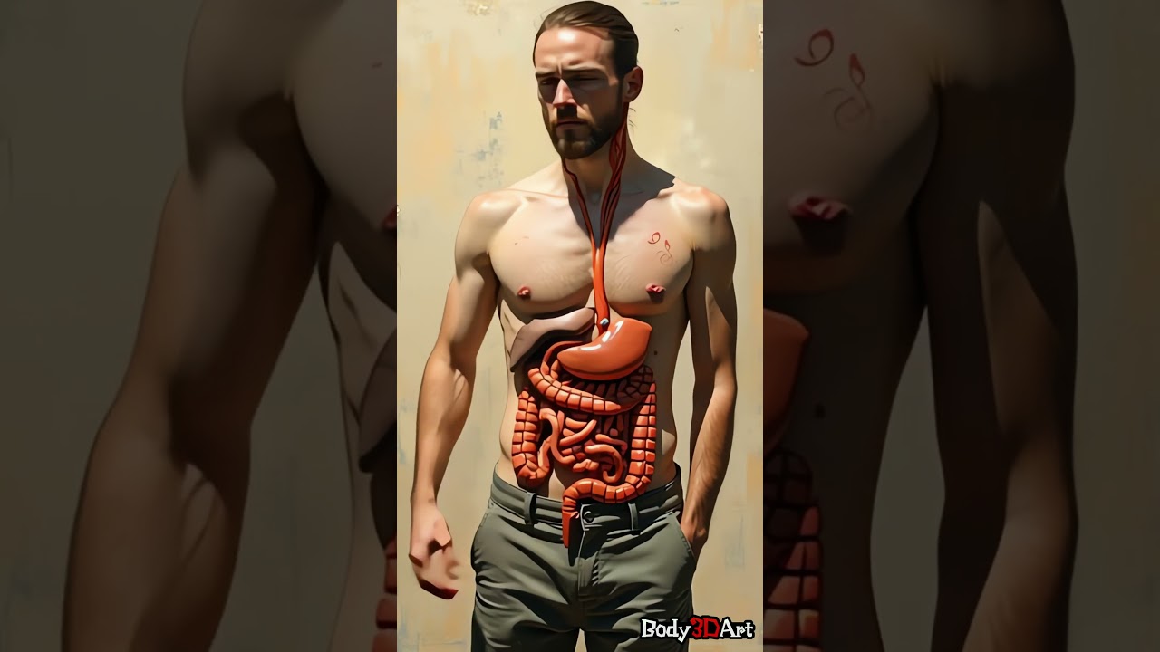 Inside the Human Body: A Surreal Journey Through Digestion 🌀