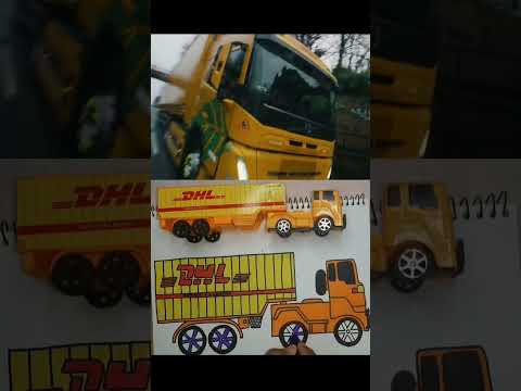 Truck tronton DHL #mainananak #mainan #truck #mainanmobil #alatberat #trukmainan #truckmania #shorts