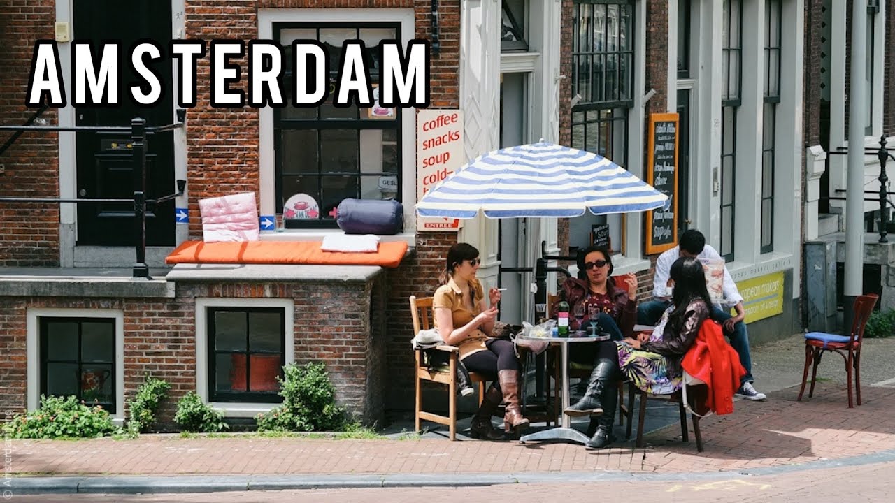 4K Walk Through Amsterdam's Central Streets ๐ณ๐ฑ