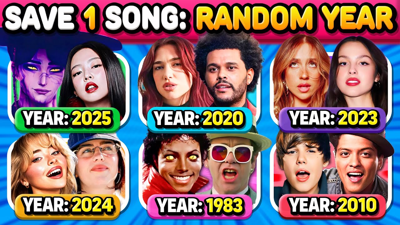 Save One Song: RANDOM YEAR Challenge 🎶