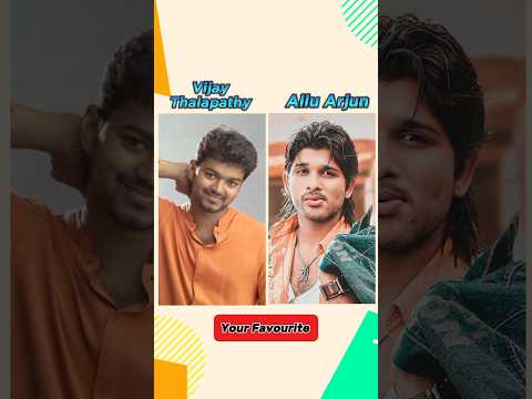 Vijay Thalapathy vs allu arjun life journey тЭдя╕П #shorts #ytshorts #viral #vijay #alluarjun