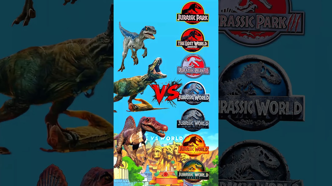 Dinosaurs Clash: Rexy, Blue & Spinosaurus 🦖