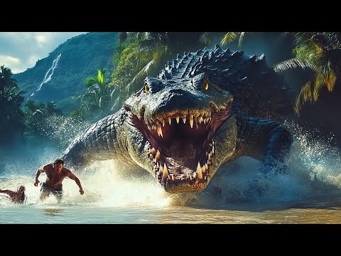 【2025 Newest Movies】Giant 100-meter crocodile savagely attacks survivors🐊#movie #film #crocodile