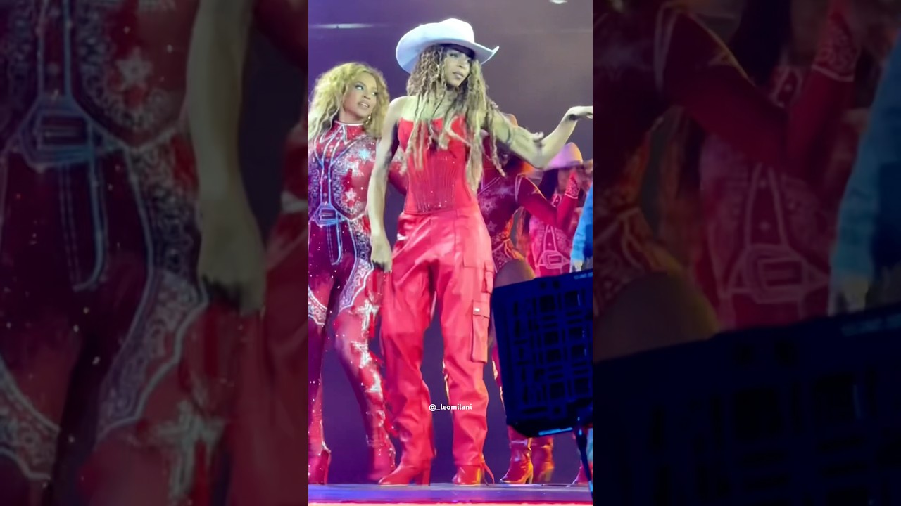 Beyonce & Blue Ivy performed “SWEET HONEY BUCKIIN” on the Cowboy Carter Tour #beyonce #blueivy #live