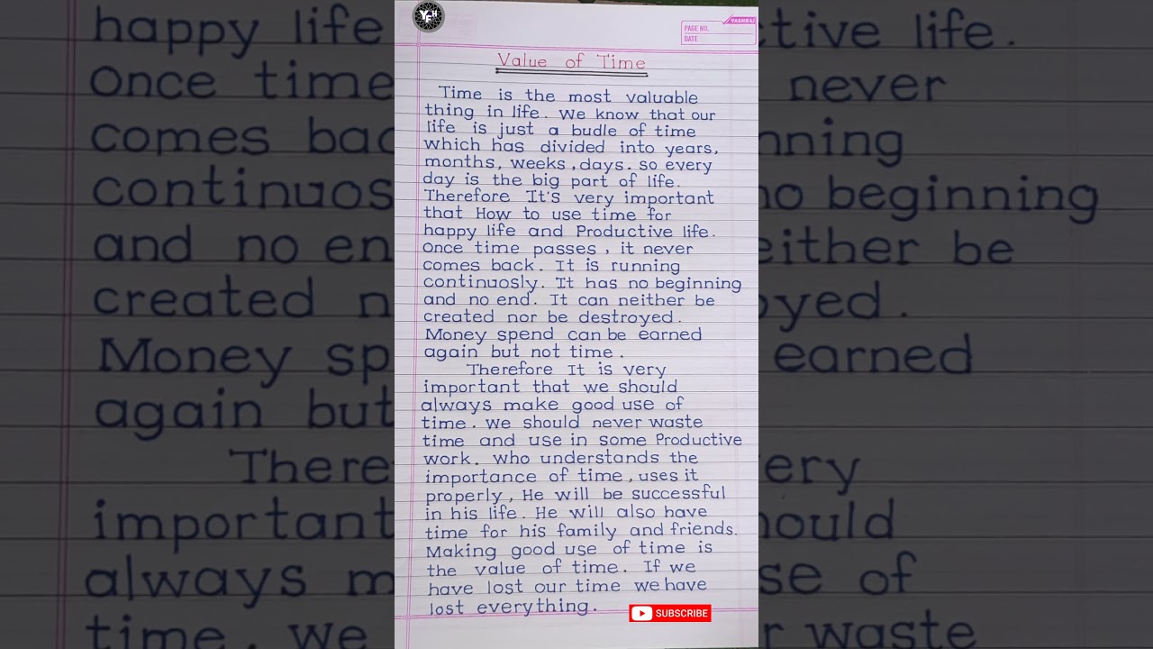 Importance of Time Essay ⏱️