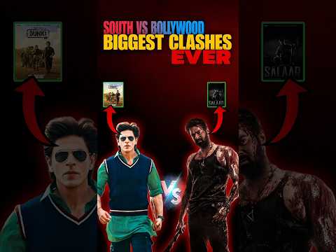 The biggest Clashes of Bollywood and South cinema #shorts #southvsbollywood