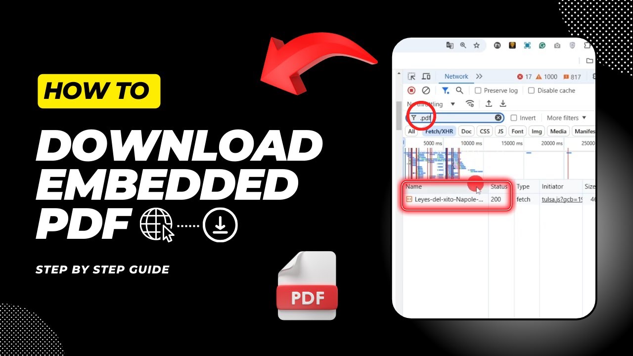 Easiest Way to Download Embedded PDFs from Any Website 📥