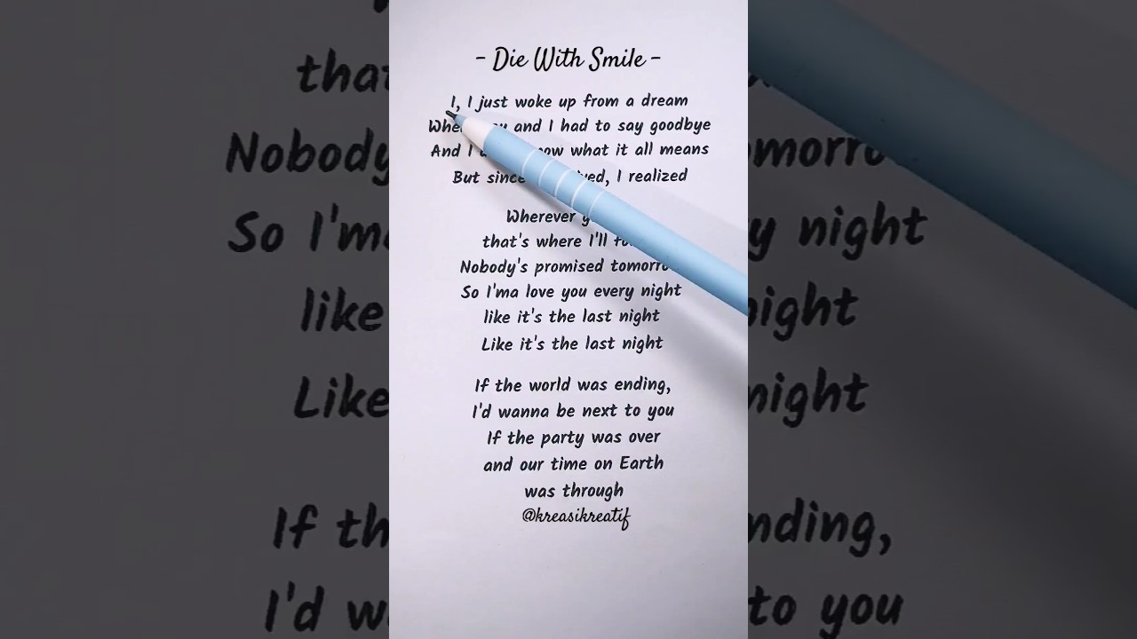 Lady Gaga & Bruno Mars' 'Die With A Smile' – Inspiring Lyrics & Meaning 🎶