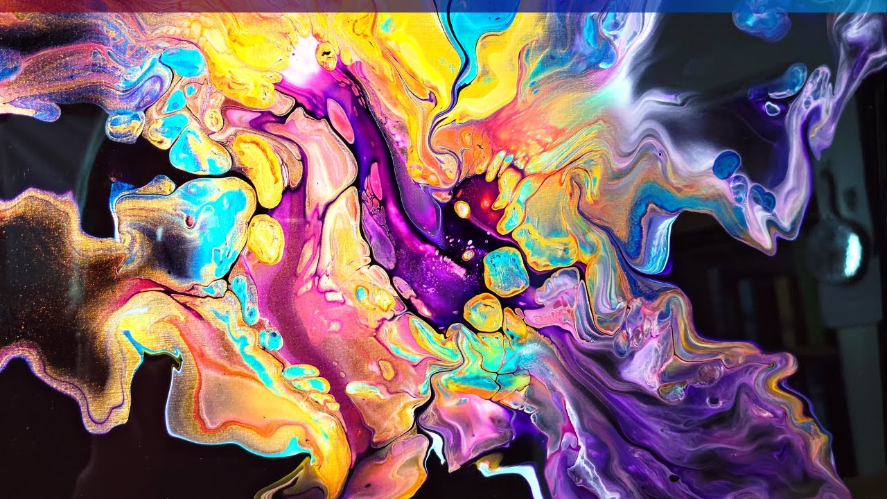 Easy Acrylic Pouring Technique 🎨