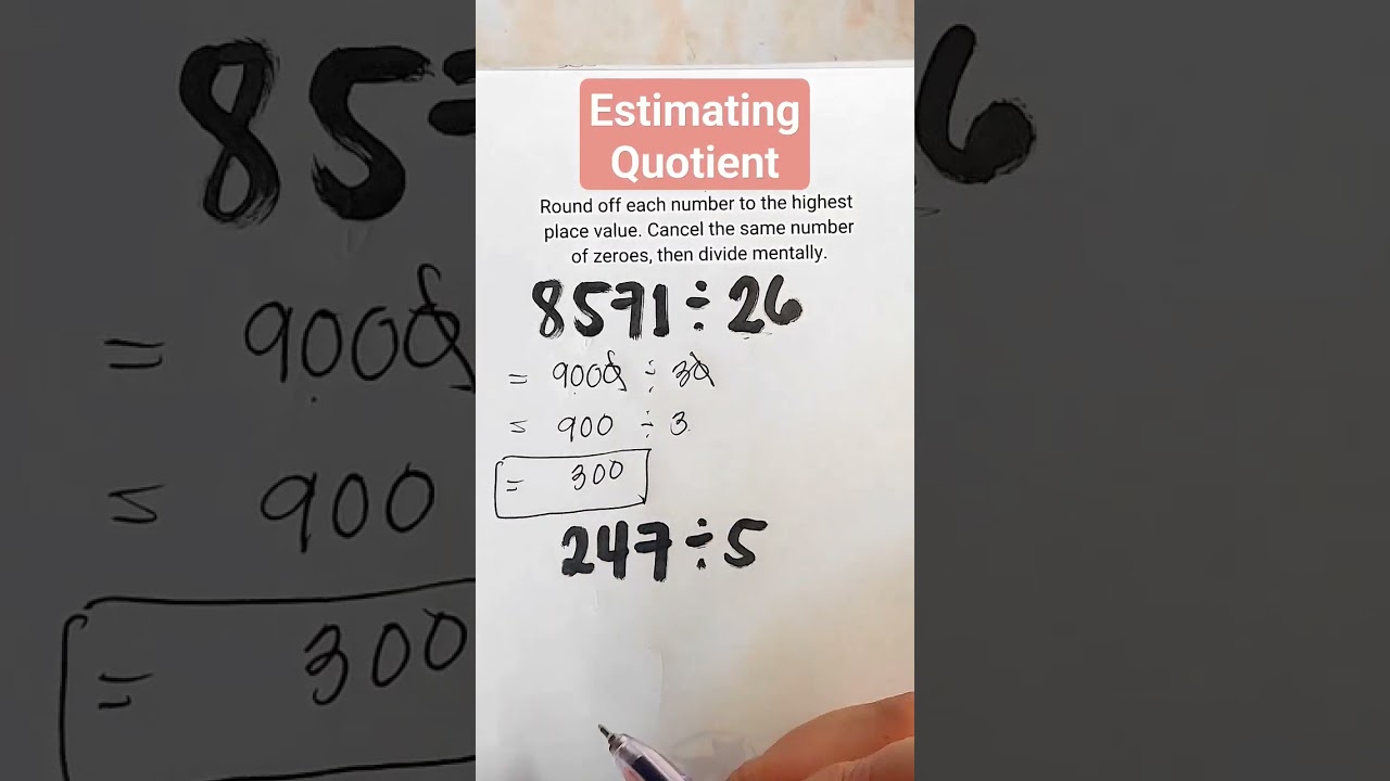 Estimating Quotient #math #division #shorts