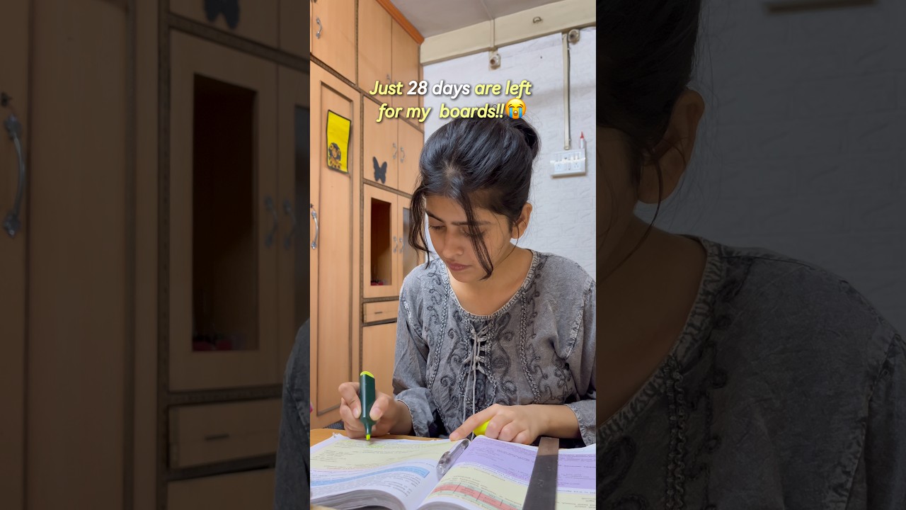 28 Days Left for 12th Boards! 😫