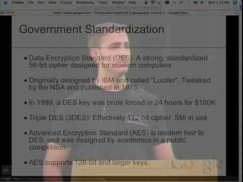 Theory and Practice of Cryptography