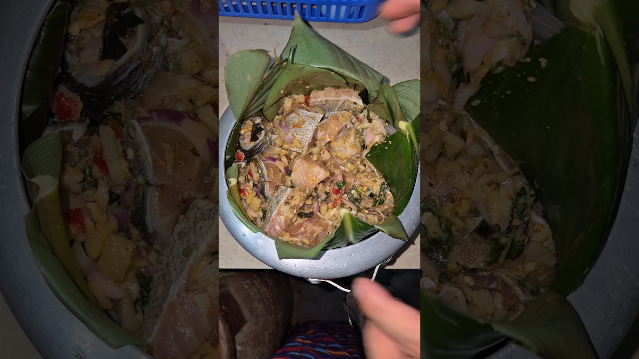 Tangsa Tribes' Leaf-Steamed Fish 🍃