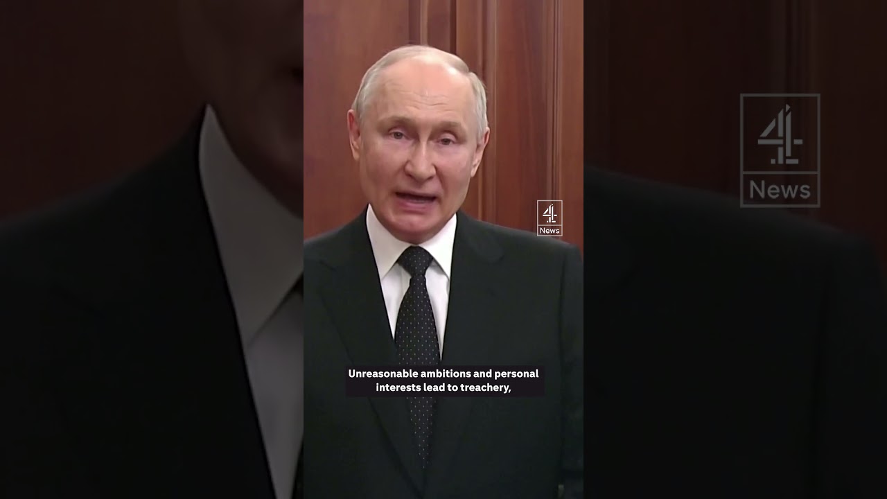 Putin Vows to Punish Armed Mutiny in Russia 🇷🇺