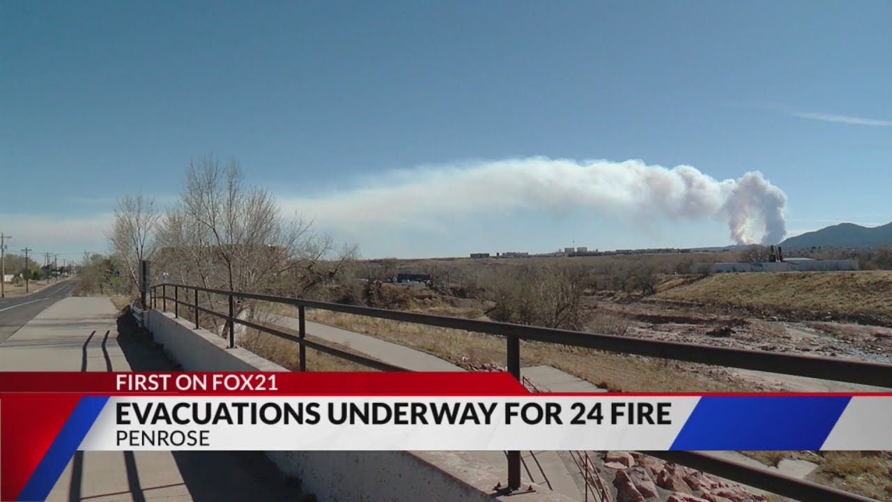 Evacuations in Penrose as Fire Near Highway 115 Grows 🚒