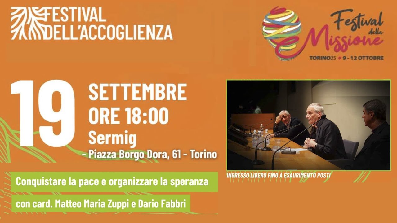 Festival della Missione con Card Zuppi e Dario Fabbri: Costruire Pace e Speranza in Tempi di Guerra 🌍