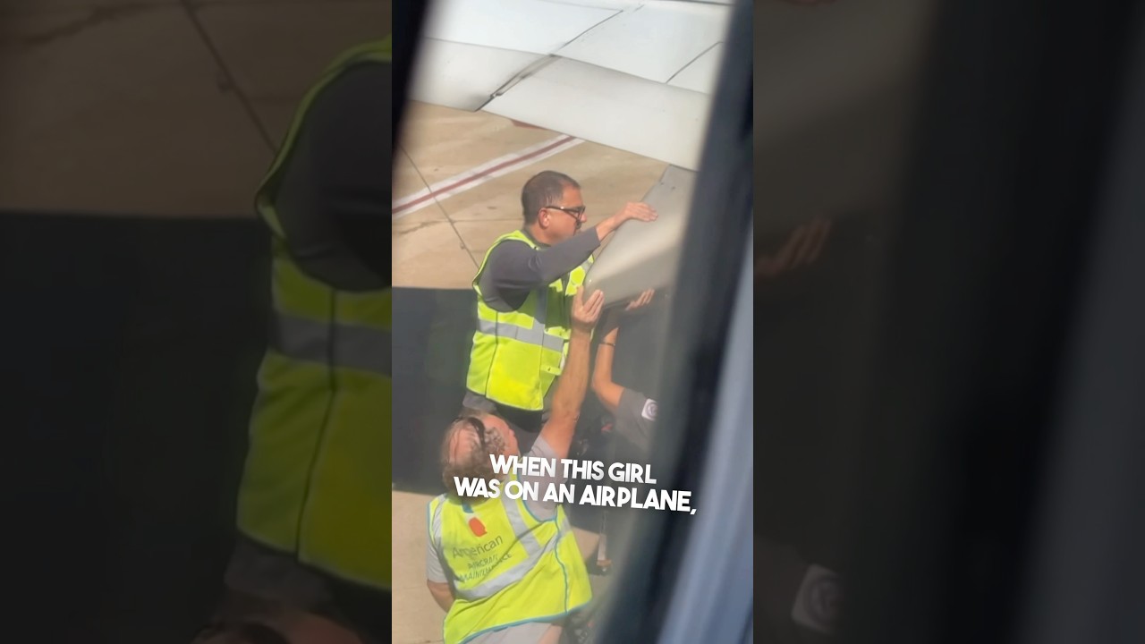 Girl Notices Plane Part Missing Before Takeoff βοΈ