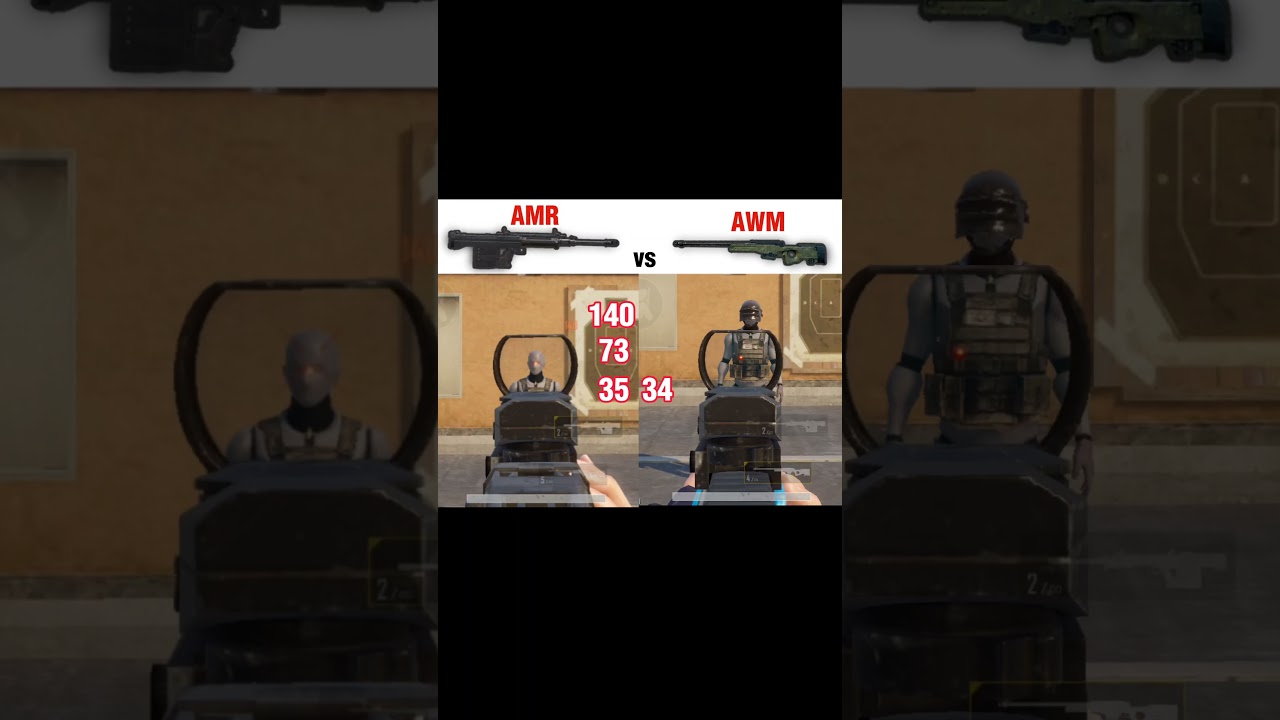 AMR vs AWM Damage Comparison 😱