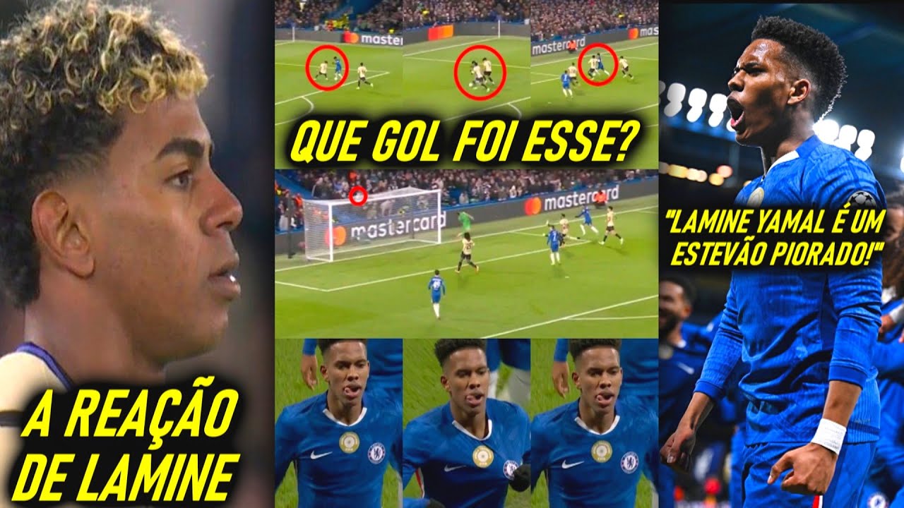 Lamine em Choque com Gol de Estêvão ⚽